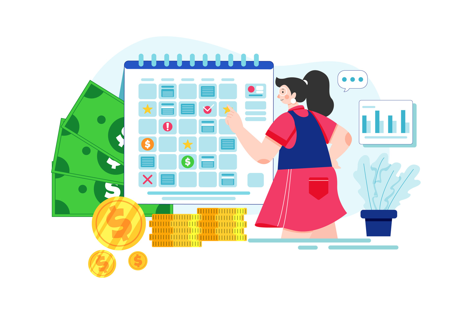 M456_Finance Management Illustration Pack M456_Finance Management Illustration Pack