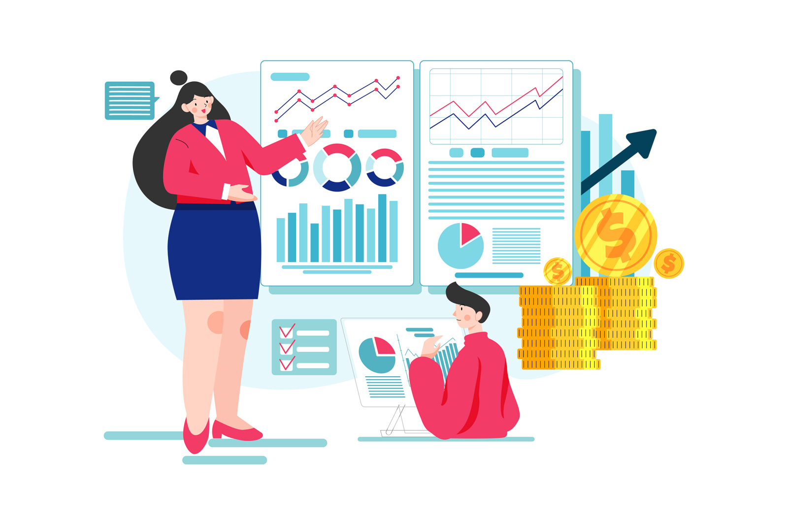 M456_Finance Management Illustration Pack M456_Finance Management Illustration Pack