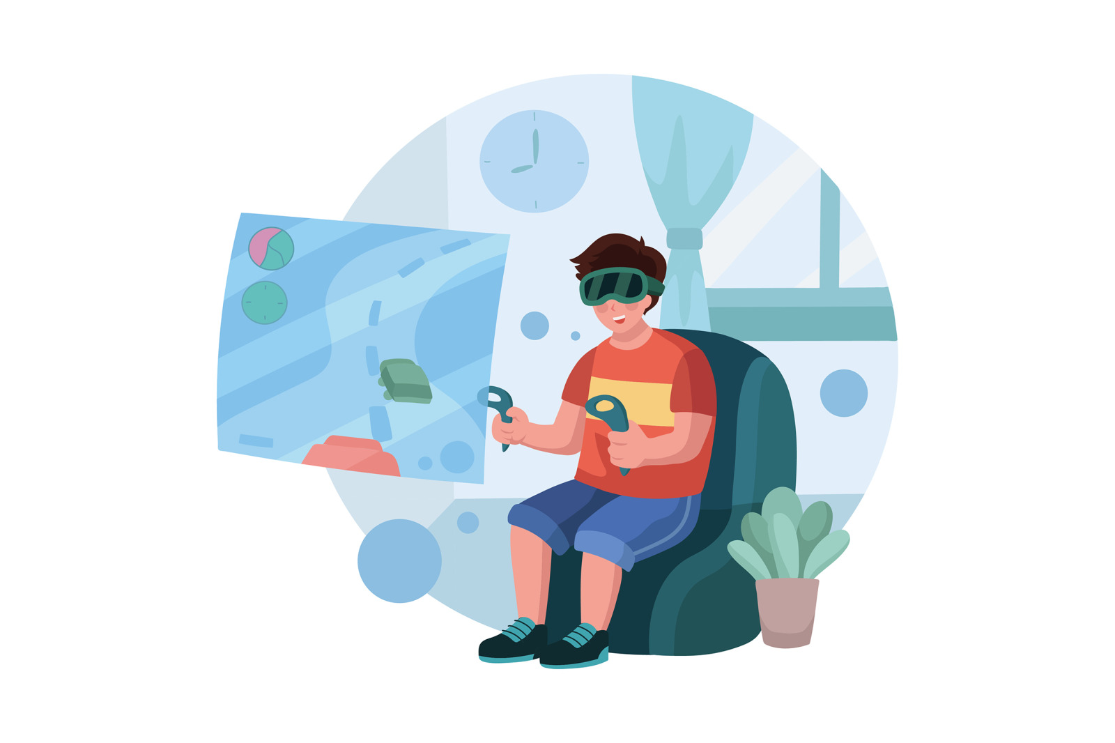 M459_Virtual Reality Illustration Pack M459_Virtual Reality Illustration Pack