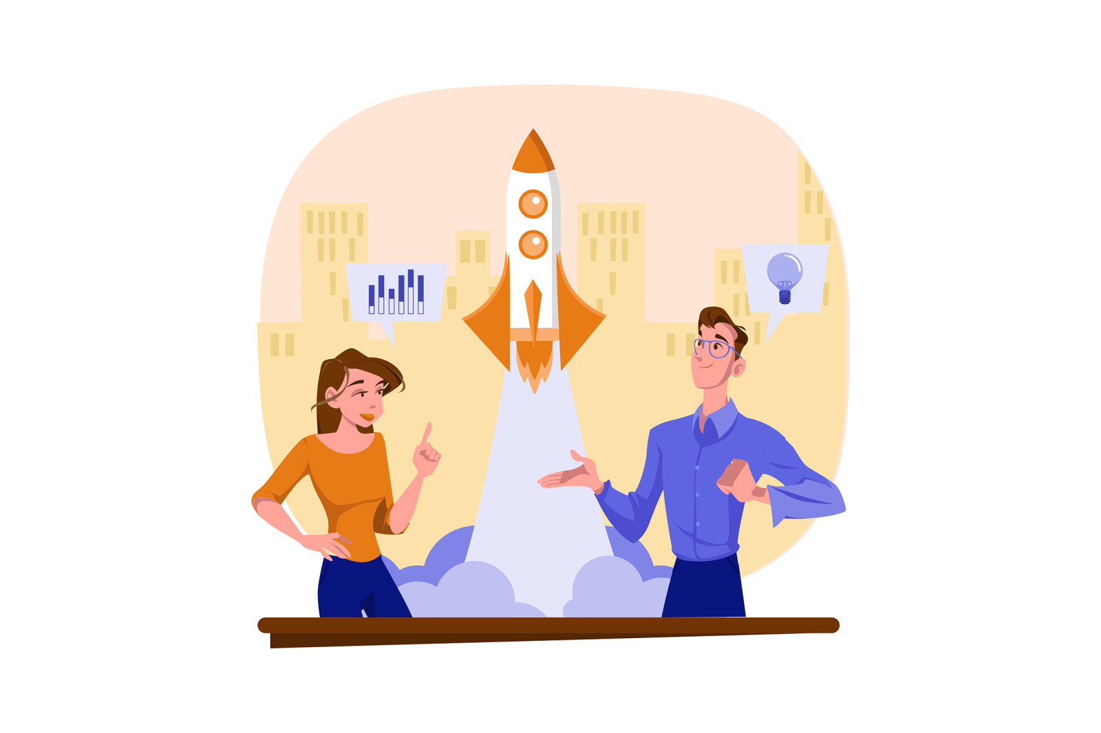M489_Business Startup Illustrations M489_Business Startup Illustrations