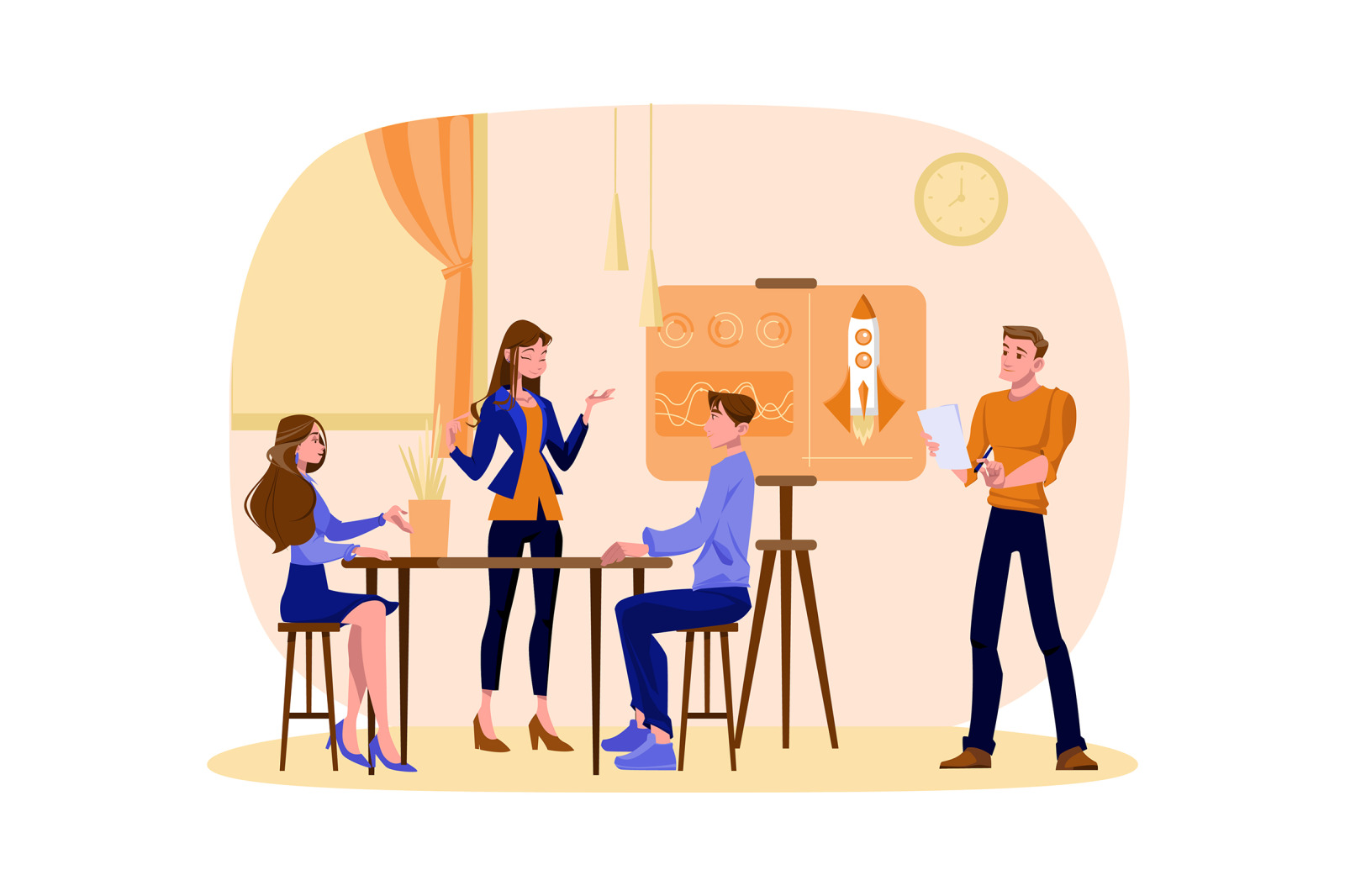 M489_Business Startup Illustrations M489_Business Startup Illustrations
