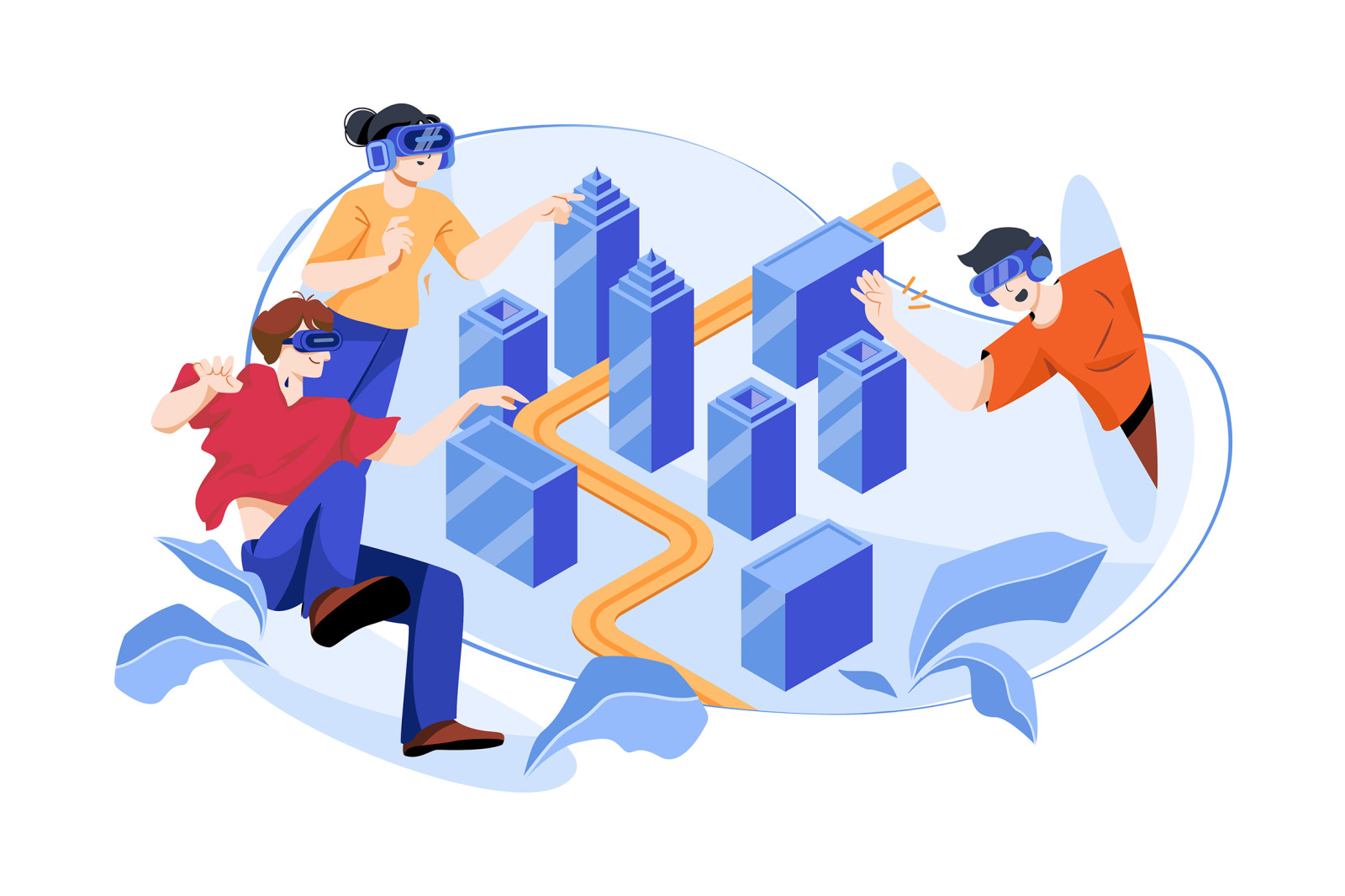 M490_Metaverse Technology Illustrations M490_Metaverse Technology Illustrations