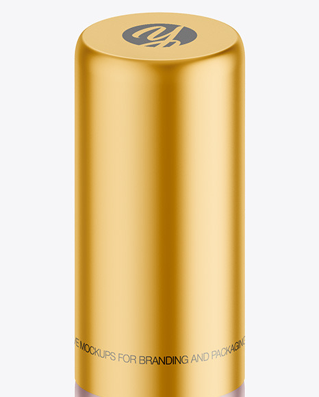 Matte Metallic Lipstick Pencil Mockup