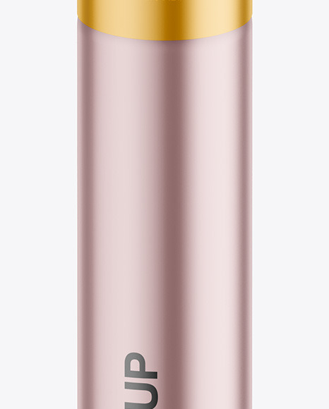Matte Metallic Lipstick Pencil Mockup