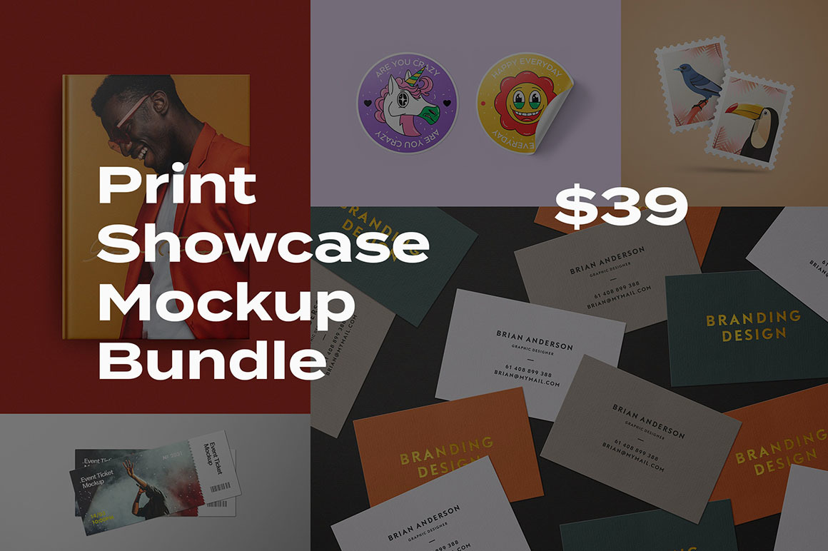 Print Showcase Mockup Bundle Print Showcase Mockup Bundle