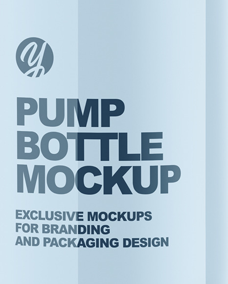 50ml Cosmetic Pump Bottle Mockup