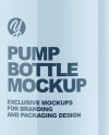 50ml Cosmetic Pump Bottle Mockup