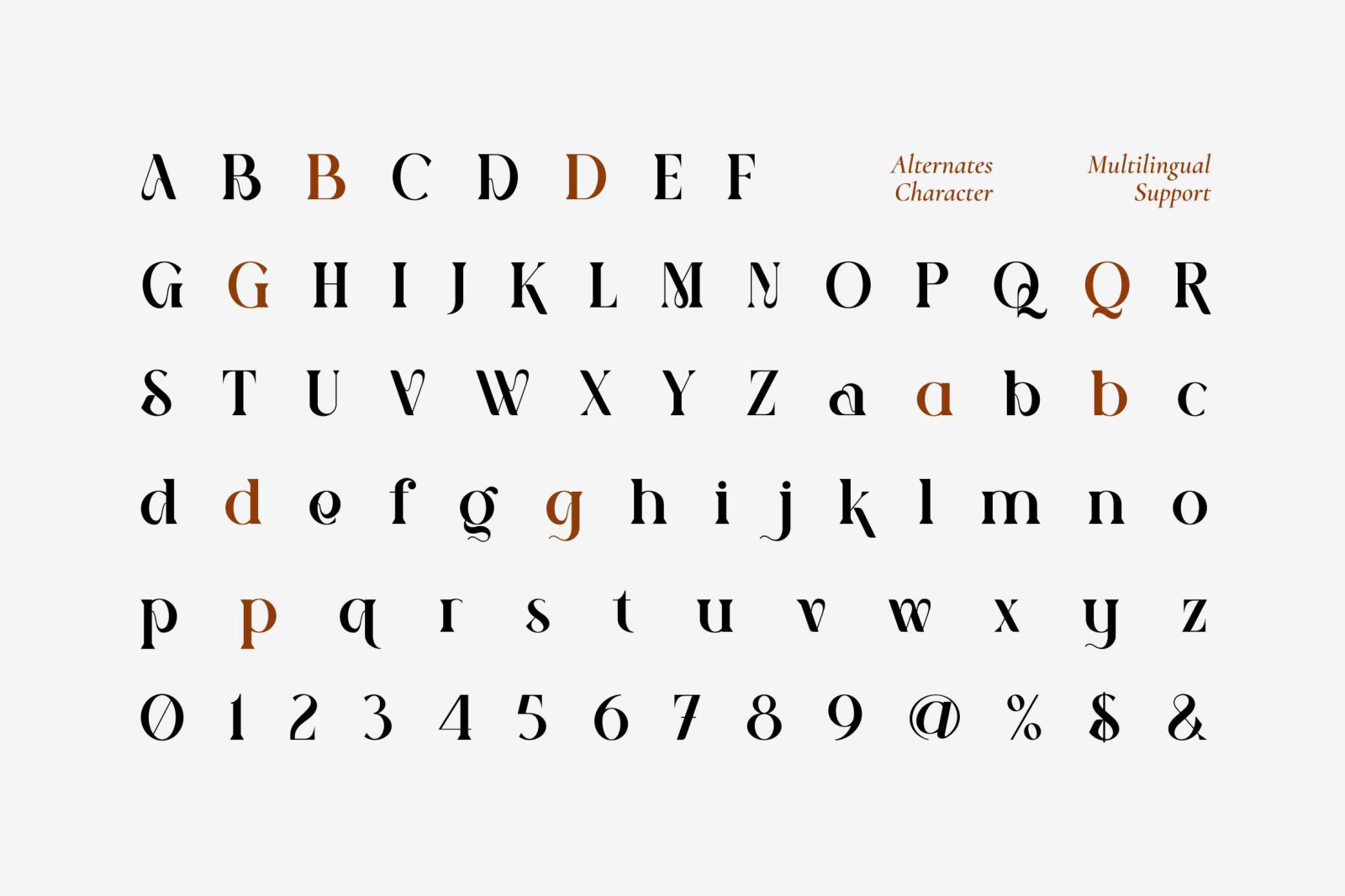 Gimela-Modern Display Font