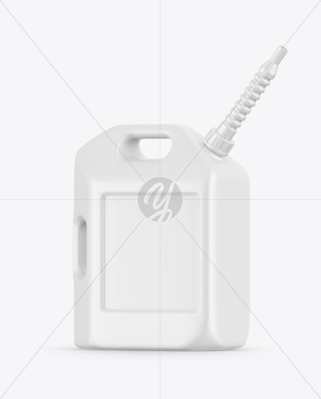 Matte Plastic Jerry Can Mockup