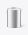 Metallic Paint Can Mockup