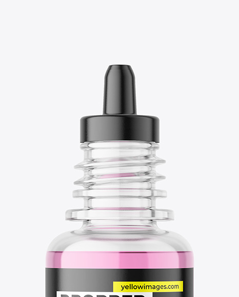 Clear Dropper Bottle Mockup