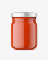 Clear Glass Tomato Pasta Jar Mockup