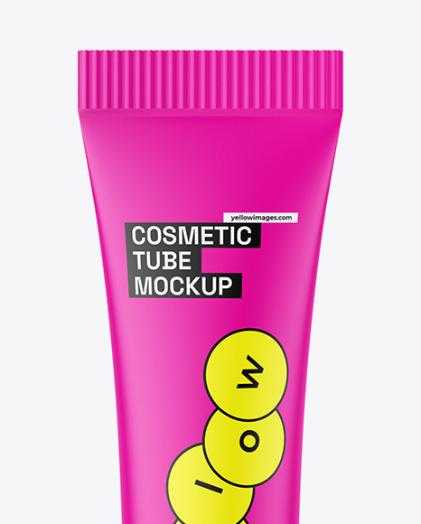 Matte Cosmetic Tube Mockup