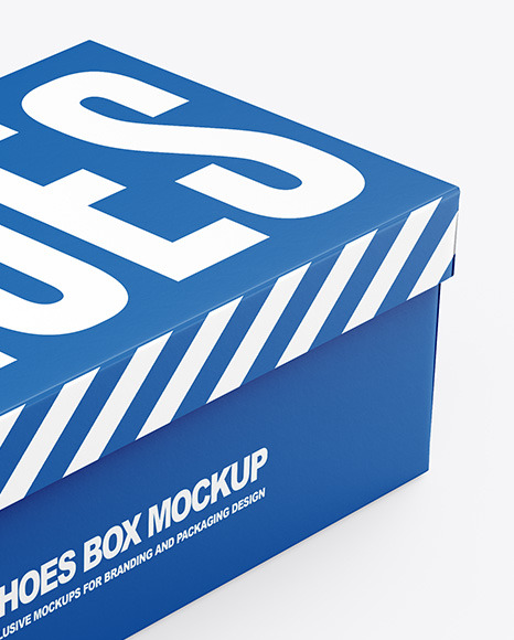 Paper Shoes Box Mockup