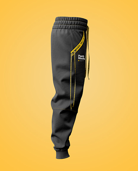 Jogger Pants Mockup - Side View