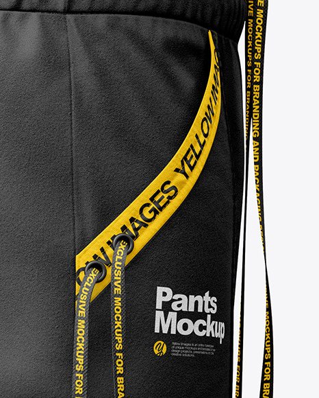 Jogger Pants Mockup - Side View