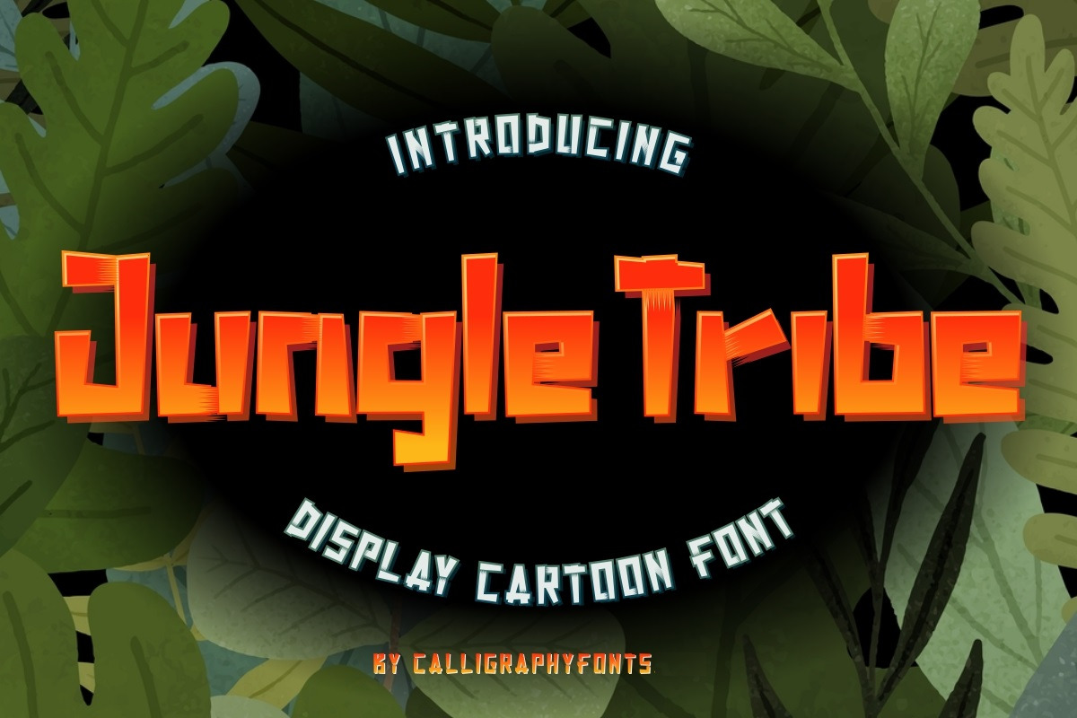Jungle Tribe Cartoon Display Font Jungle Tribe Cartoon Display Font