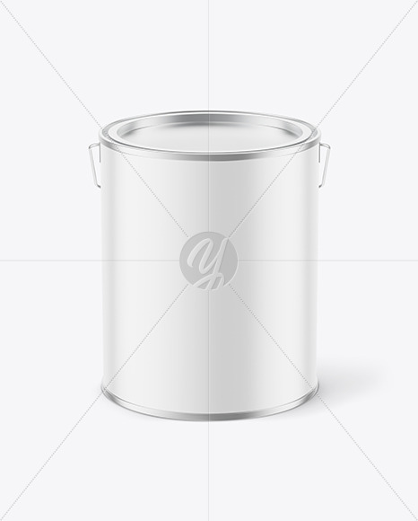 Matte Paint Can Mockup