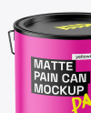 Matte Paint Can Mockup