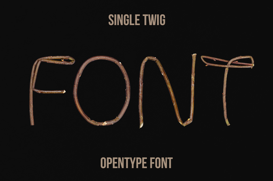 Single Twig Font Single Twig Font