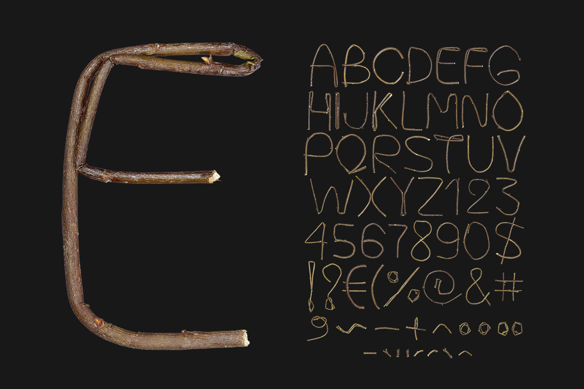 Single Twig Font