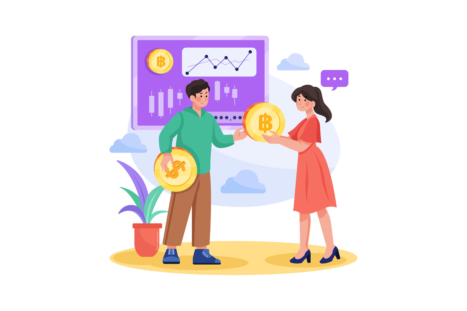 M470_Cryptocurrency Illustration Pack M470_Cryptocurrency Illustration Pack