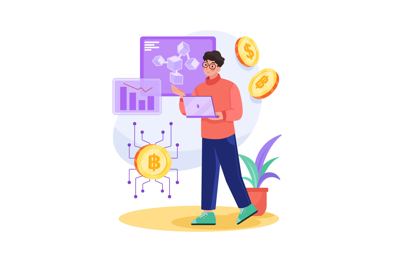 M470_Cryptocurrency Illustration Pack M470_Cryptocurrency Illustration Pack
