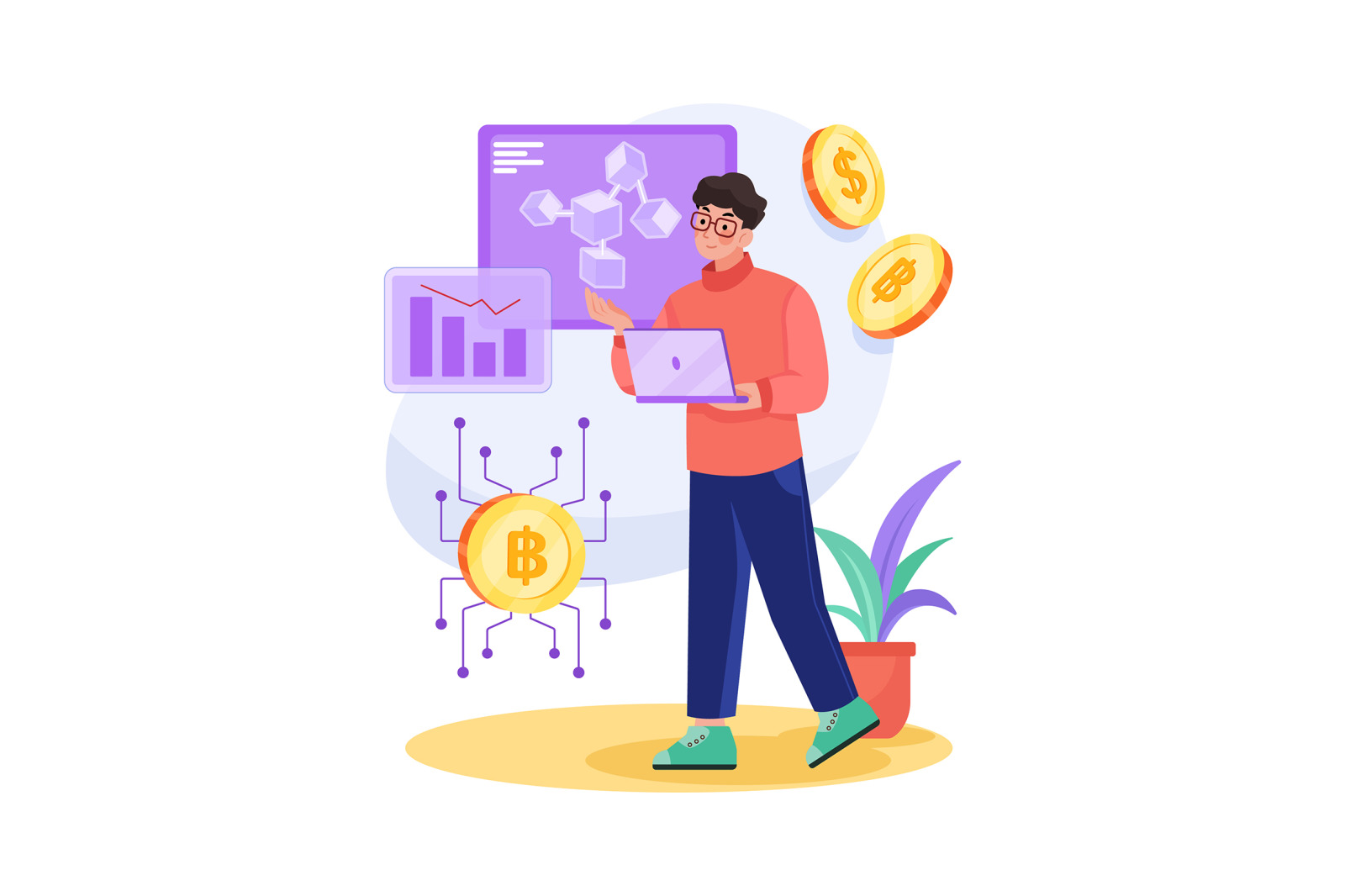 M470_Cryptocurrency Illustration Pack