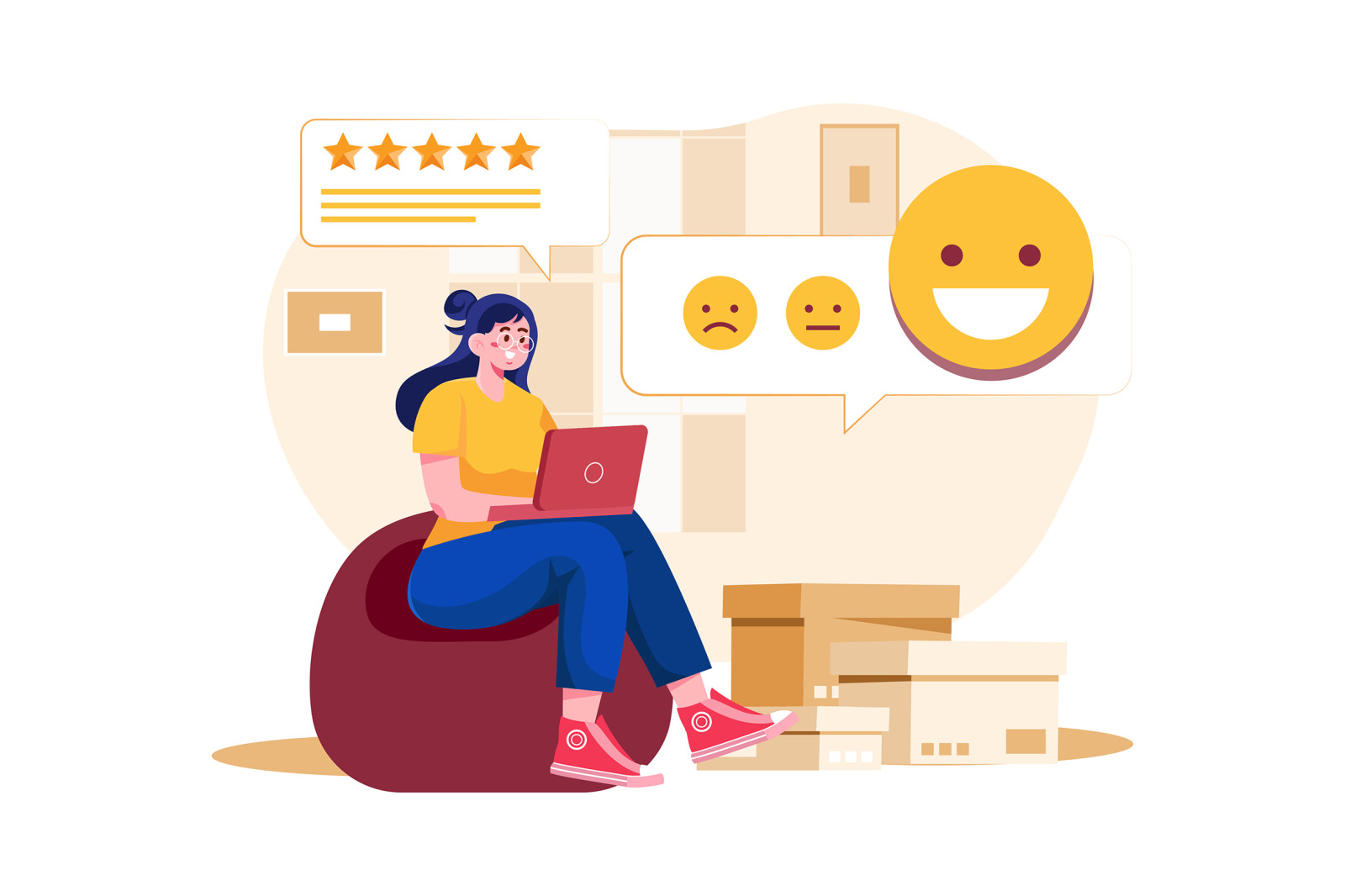 M487_Customer Review Illustration Pack