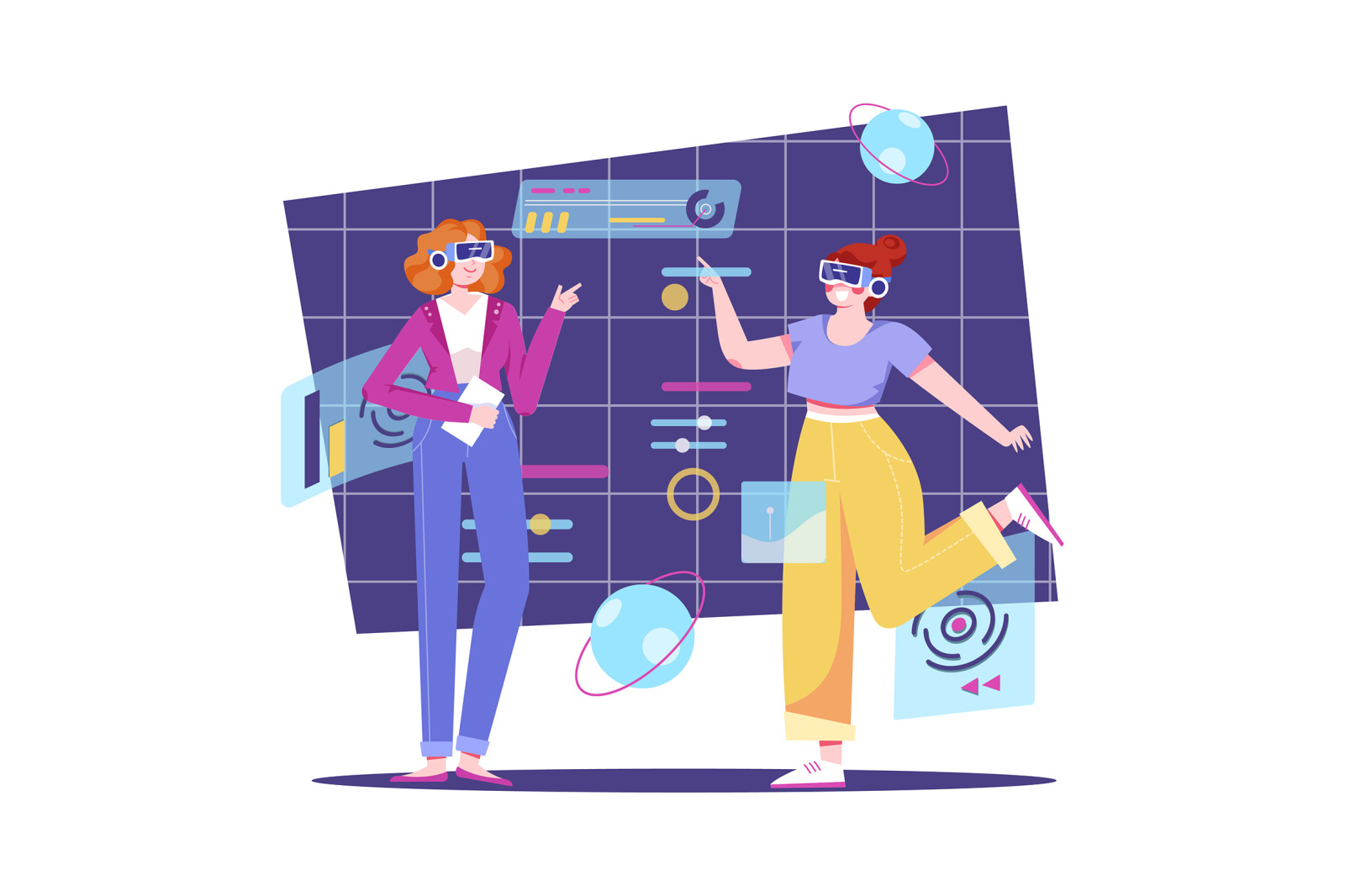 M504_Digital Metaverse Illustration Pack