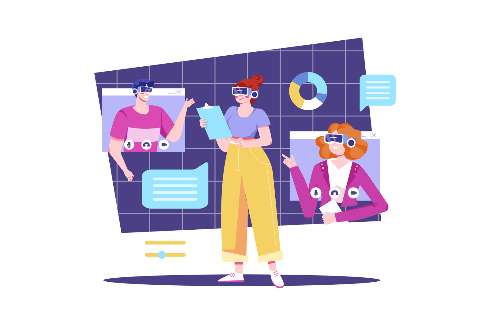 M504_Digital Metaverse Illustration Pack