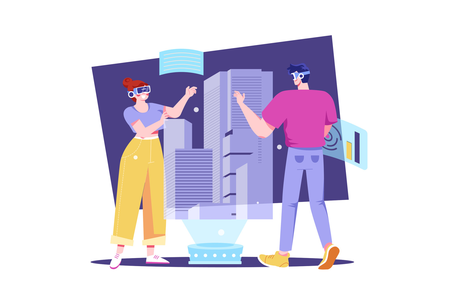 M504_Digital Metaverse Illustration Pack