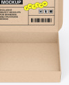 Opened Kraft Box Mockup