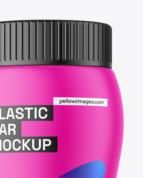 Matte Plastic Jar Mockup