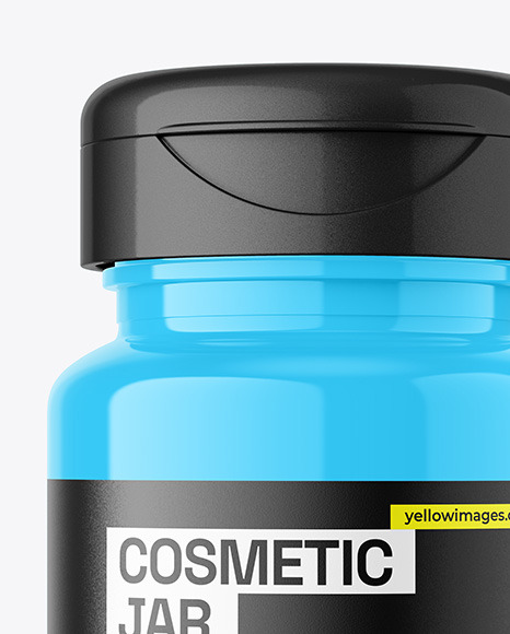 Glossy Cosmetic Jar Mockup Glossy Cosmetic Jar Mockup