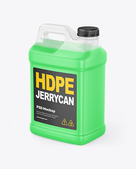 Jerrycan with Liquid Mockup