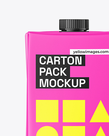 Glossy Carton Pack Mockup