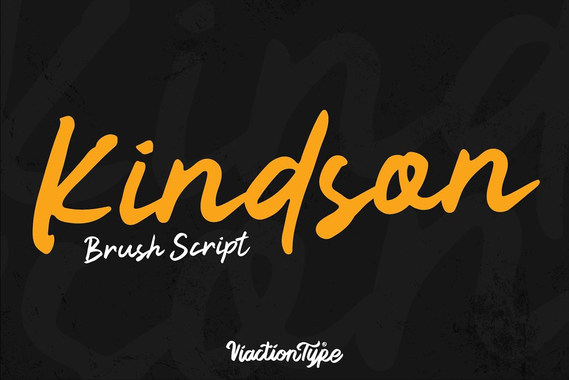 Kindson – Brush Font Kindson – Brush Font