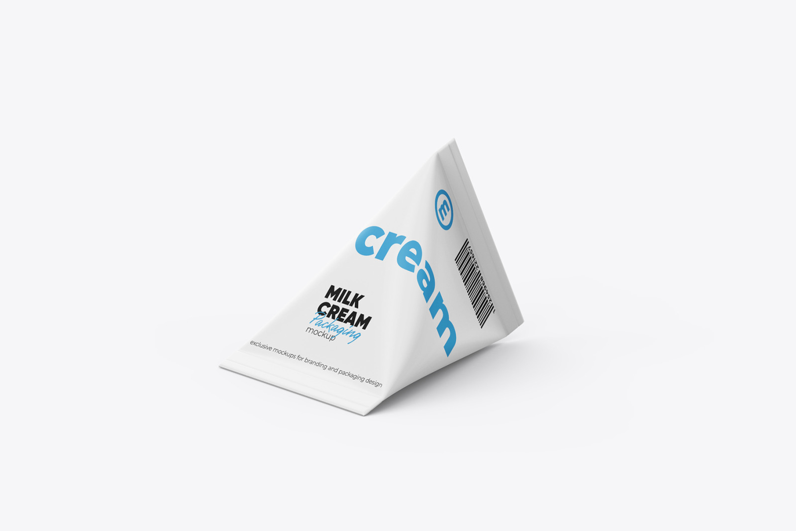 Tetra Triangular Package Mockup. Half Side view Tetra Triangular Package Mockup. Half Side view
