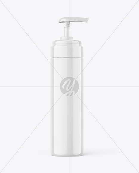 Glossy Pump Bottle Mockup