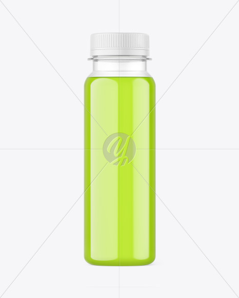 Clear Juice Bottle Mockup