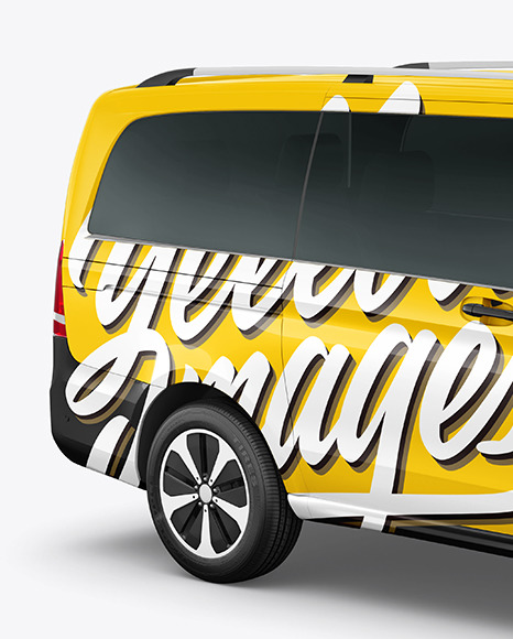 Van Mockup - Half Side View