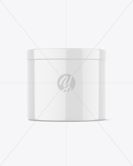 Glossy Plastic Jar Mockup