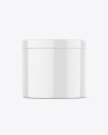 Glossy Plastic Jar Mockup