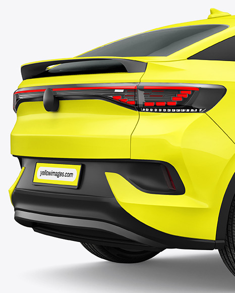 Electric Crossover SUV - Back Half Side View