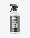 Clear Plastic Spray Bottle Mockup