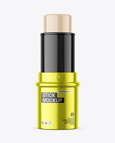 Metallic Face Contour Stick Mockup