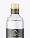 Clear Glass Vodka Bottle Mockup