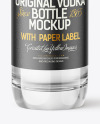 Clear Glass Vodka Bottle Mockup
