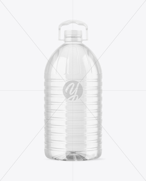 Clear PET Water Bottle Mockup